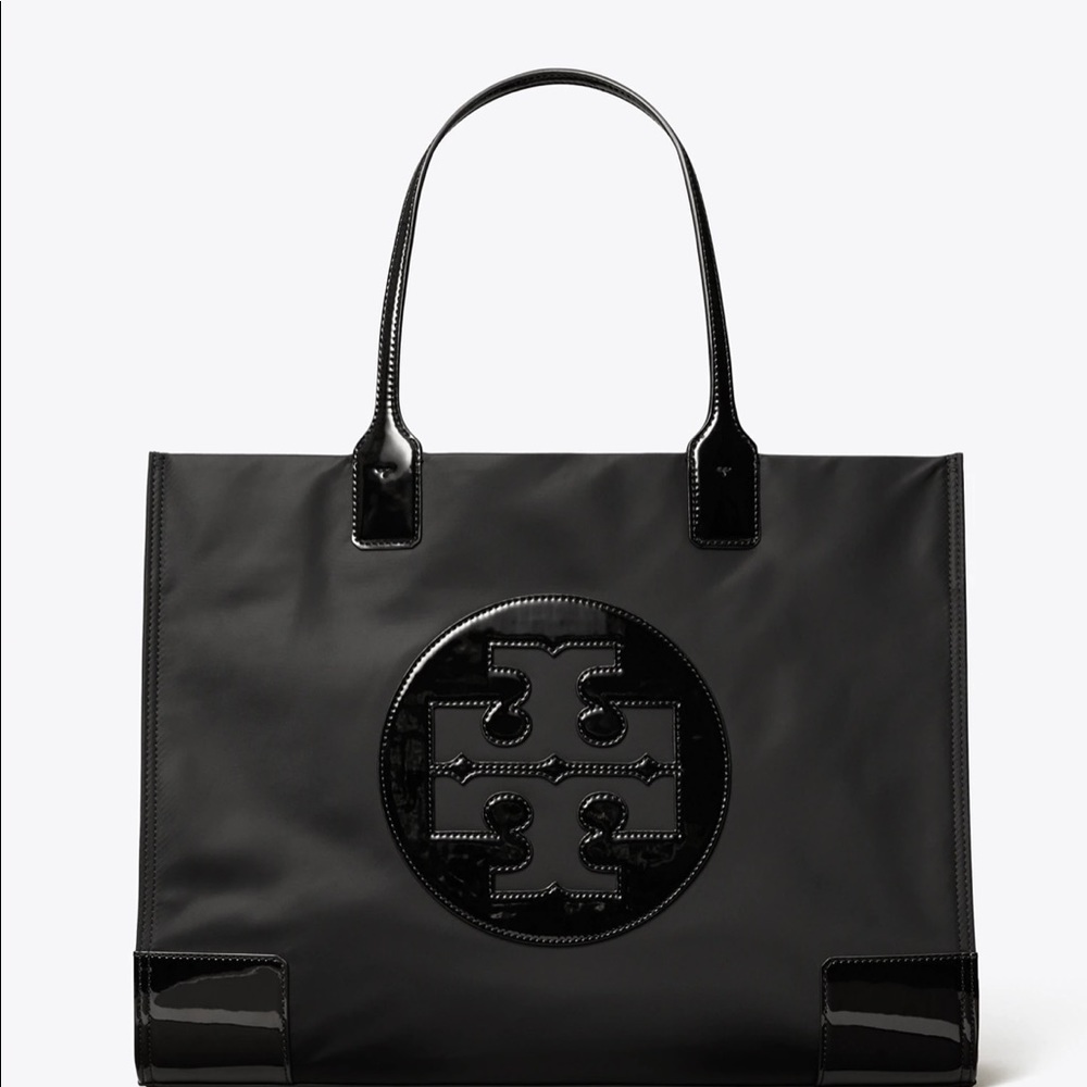 ELLA PATENT TOTE BAG